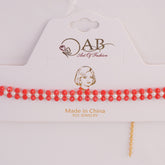 Women Choker Red Design